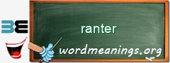 WordMeaning blackboard for ranter